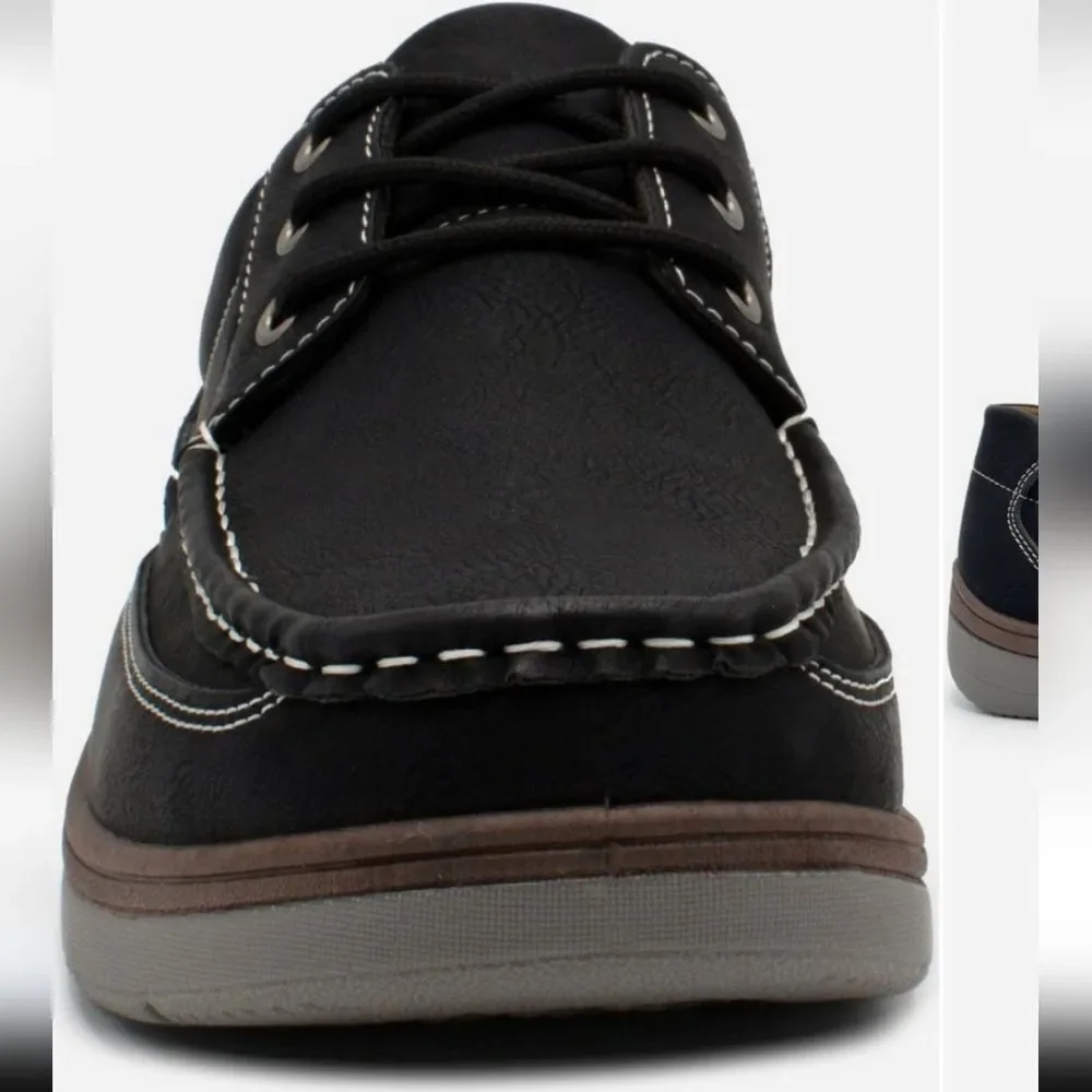 Classic Black Boat Shoes for Men